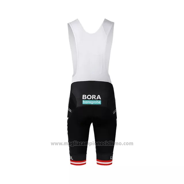 2022 Abbigliamento Ciclismo Bora-Hansgrone Nero Rosso Giallo Manica Corta e Salopette